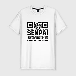 Мужская slim-футболка SENPAI QR