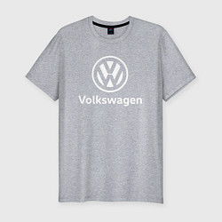 Футболка slim-fit VOLKSWAGEN, цвет: меланж