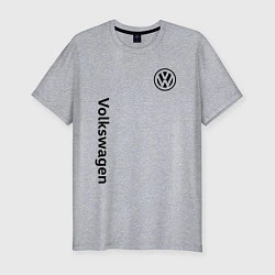 Футболка slim-fit VOLKSWAGEN, цвет: меланж