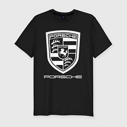 Футболка slim-fit PORSCHE, цвет: черный