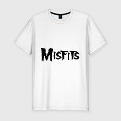 Мужская slim-футболка Misfits logo
