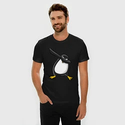 Футболка slim-fit DAB Pinguin, цвет: черный — фото 2