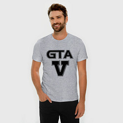 Футболка slim-fit GTA 5, цвет: меланж — фото 2