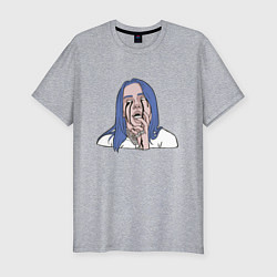 Футболка slim-fit Billie Eilish, цвет: меланж