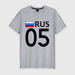 Мужская slim-футболка RUS 05