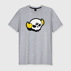 Футболка slim-fit BRAWL STARS BULL, цвет: меланж