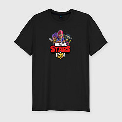 Футболка slim-fit BRAWL STARS, цвет: черный