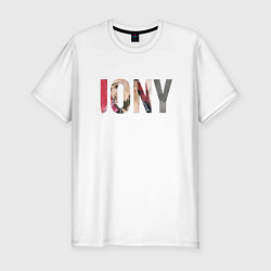 Футболка slim-fit Jony Аллея, цвет: белый