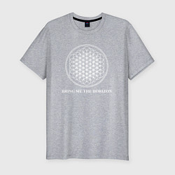 Футболка slim-fit BRING ME THE HORIZON, цвет: меланж