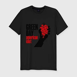 Мужская slim-футболка Green Day: American idiot