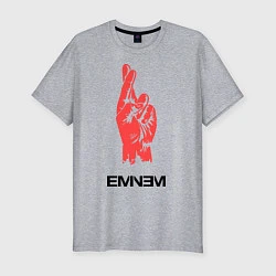 Футболка slim-fit Eminem Hand, цвет: меланж