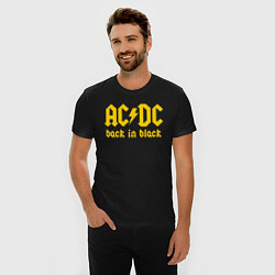 Футболка slim-fit ACDC BACK IN BLACK, цвет: черный — фото 2