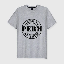 Мужская slim-футболка Made in Perm