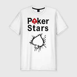 Футболка slim-fit Poker Stars, цвет: белый