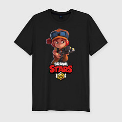 Футболка slim-fit Brawl Stars, цвет: черный