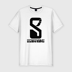 Мужская slim-футболка Scorpions logo