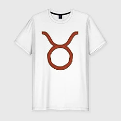 Мужская slim-футболка Телец Taurus