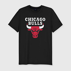 Мужская slim-футболка CHICAGO BULLS