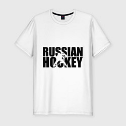 Футболка slim-fit Russian Hockey, цвет: белый