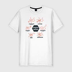 Мужская slim-футболка Химия