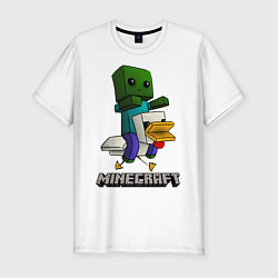 Футболка slim-fit MINECRAFT, цвет: белый