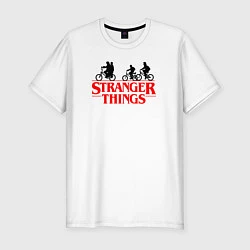 Мужская slim-футболка STRANGER THINGS