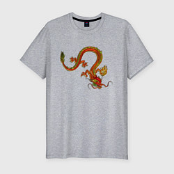 Футболка slim-fit Metallized Red Dragon, цвет: меланж