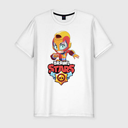 Футболка slim-fit BRAWL STARS MAX, цвет: белый