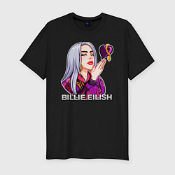 Футболка slim-fit BILLIE EILISH, цвет: черный