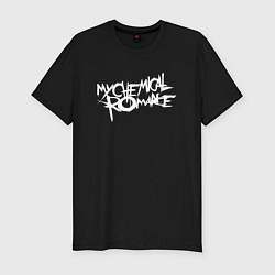 Мужская slim-футболка My Chemical Romance spider на спине