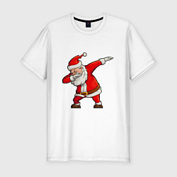 Футболка slim-fit Dab Santa, цвет: белый