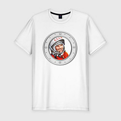 Мужская slim-футболка Гагарин ?? 1