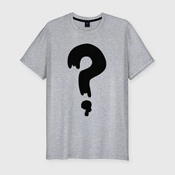 Мужская slim-футболка Знак Вопроса