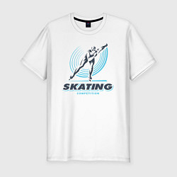 Мужская slim-футболка SKATING competition