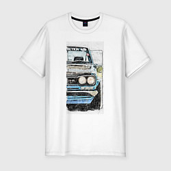 Футболка slim-fit HAKOSUKA GT-R, цвет: белый