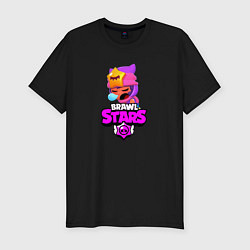 Футболка slim-fit BRAWL STARS:СЭНДИ, цвет: черный