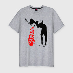 Мужская slim-футболка Banksy