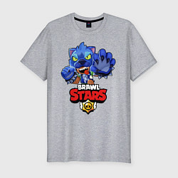 Футболка slim-fit Brawl Stars LEON, цвет: меланж