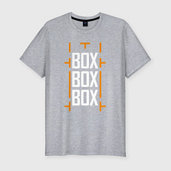 Футболка slim-fit Box box box, цвет: меланж
