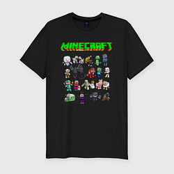 Футболка slim-fit Minecraft, цвет: черный