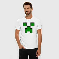 Футболка slim-fit MINECRAFT CREEPER, цвет: белый — фото 2