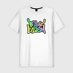 Футболка slim-fit BILLIE EILISH, цвет: белый