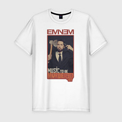 Футболка slim-fit Eminem MTBMB, цвет: белый