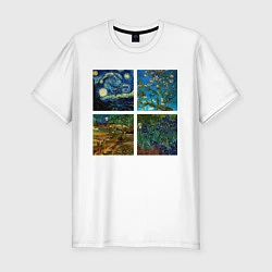Мужская slim-футболка Ван Гог картины