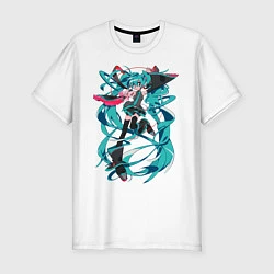 Мужская slim-футболка Hatsune Miku Expo