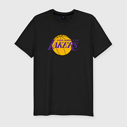 Футболка slim-fit LA LAKERS, цвет: черный