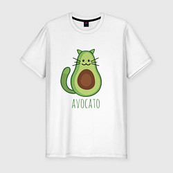 Футболка slim-fit AVOCATO, цвет: белый