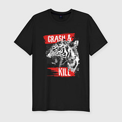 Мужская slim-футболка Crash & Kill