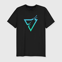 Мужская slim-футболка Liquid Triangle