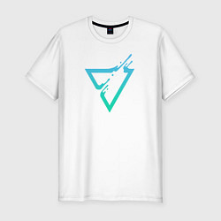 Футболка slim-fit Liquid Triangle, цвет: белый